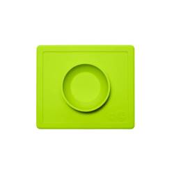 Bandeja con Plato de Silicona Happy Bowl color Lima