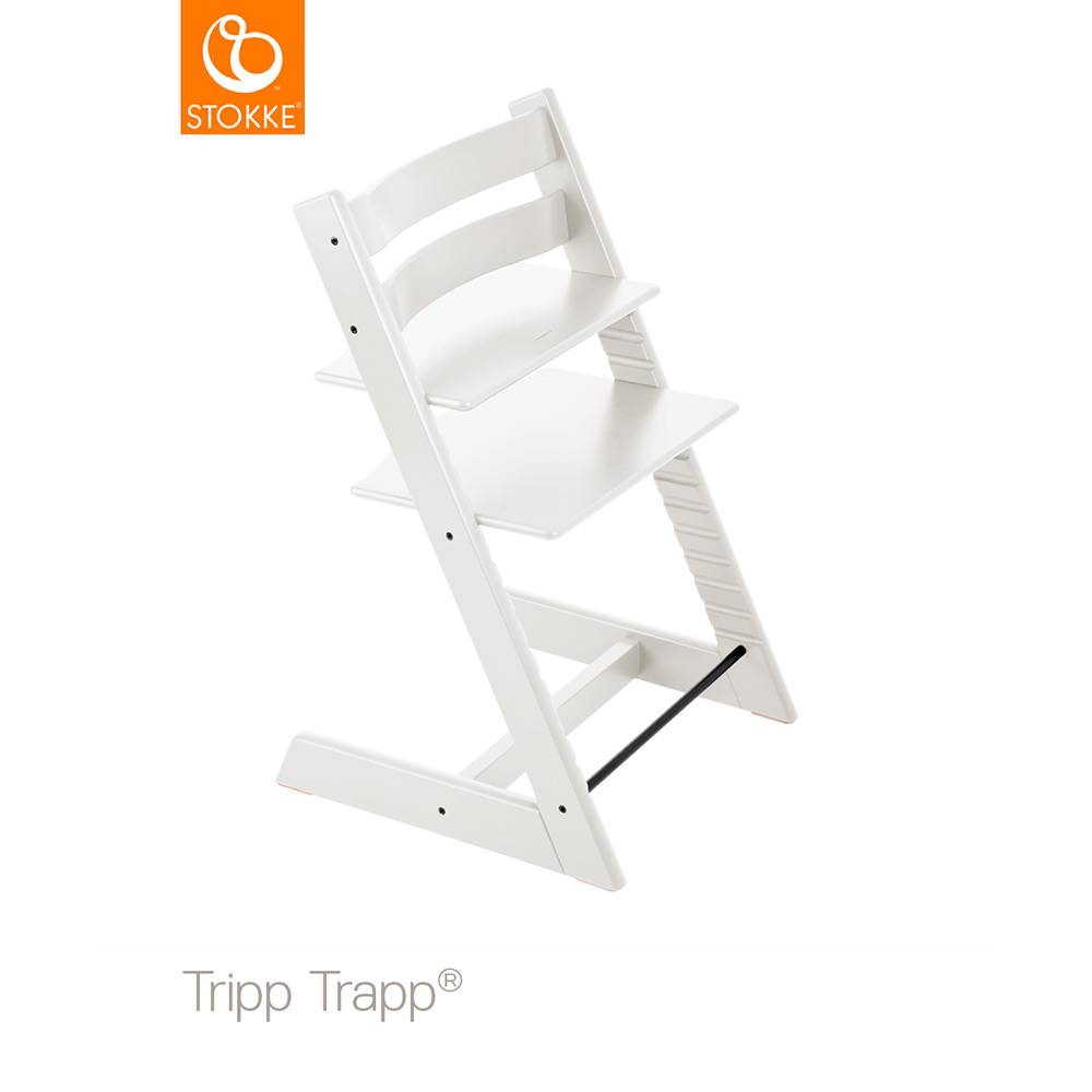 Bandeja compatible con silla Stokke Tripp Trapp, bandeja para silla alta,  accesorios para silla alta para niños de 6 a 36 meses (blanco)