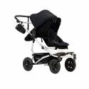 Cochecito Gemelar Duet 3.0 de Mountain Buggy con 1 capazo black