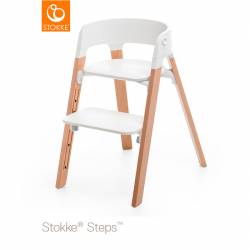 Silla STOKKE Steps natural blanco