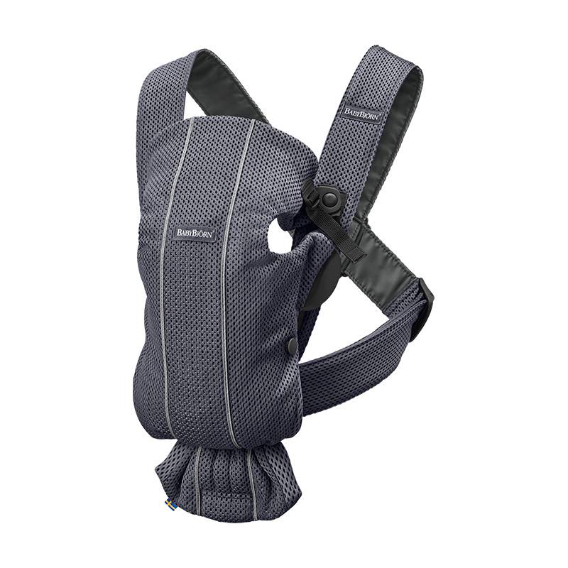 Mochila Portabebé Mini de BabyBjorn gris claro