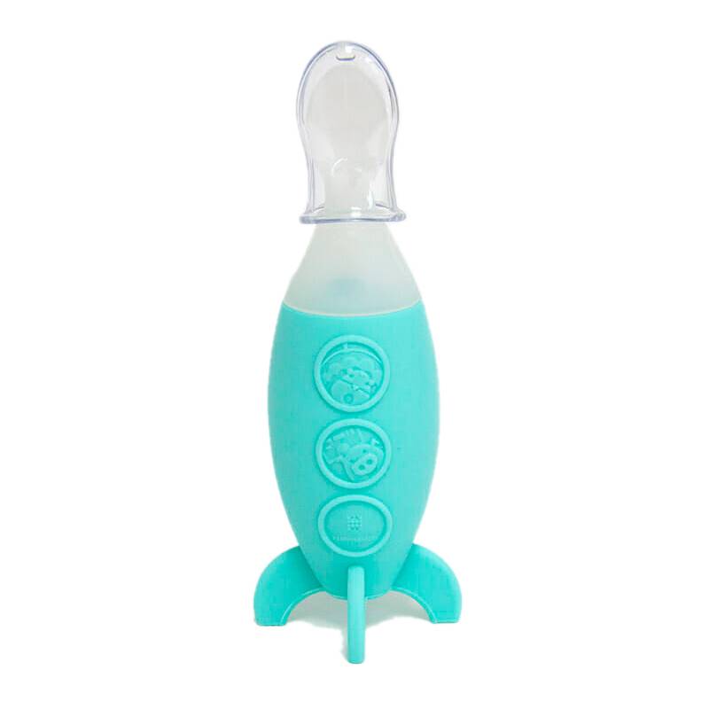 Cuchara Cohete con Dispensador de Marcus & Marcus azul