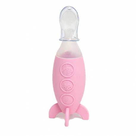 Cuchara Cohete con Dispensador de Marcus & Marcus rosa