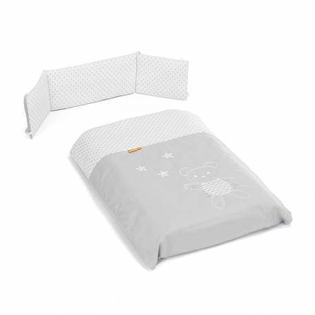 Funda Nórdica y Protector para Doco Sleeping oso gris