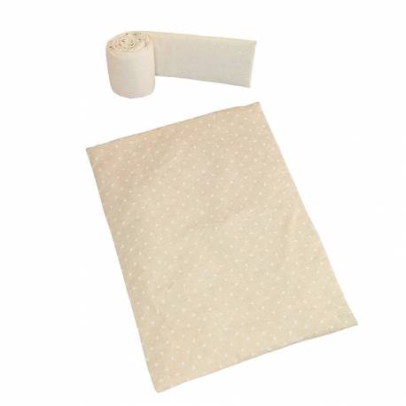 Kit Nórdico + Protector Micuna para Minicuna galaxy beige