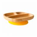 Plato de Bambú Ecológico Toodler de Eco Rascals amarillo