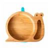 Placa de bambu orgânica caracol Eco Rascals