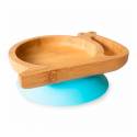 Placa de bambu orgânico azul Eco Rascals caracol