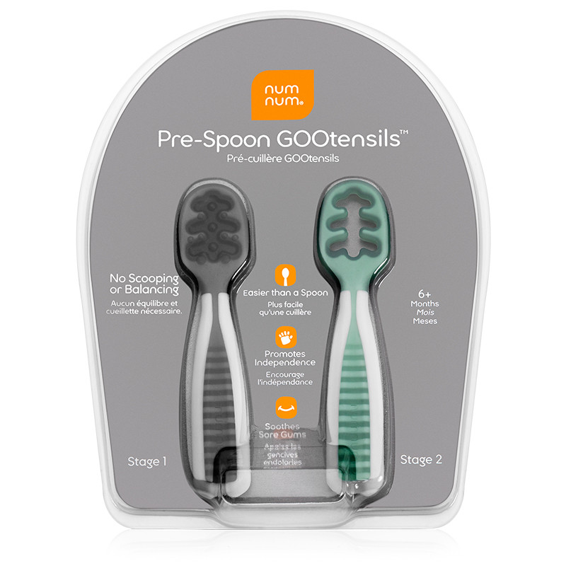 Pack 2 Pre Cucharas NumNum azul y naranja
