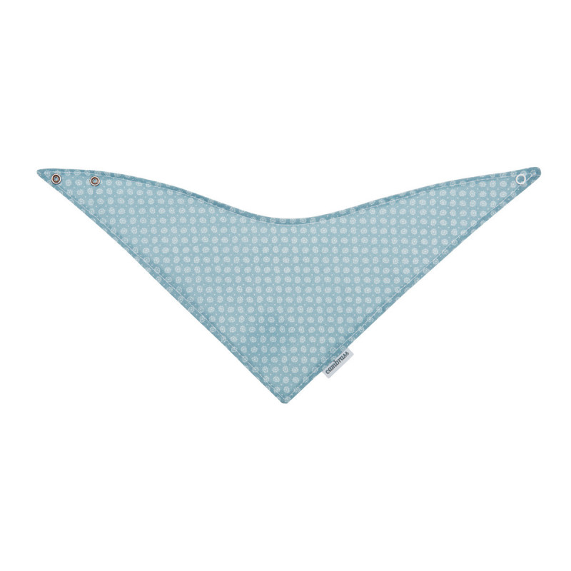 Babero Bandana Astra Celeste/Flores 38X18 Cm
