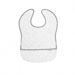 Astra quadrado laminado bib cinza/estrela 28X36 cm