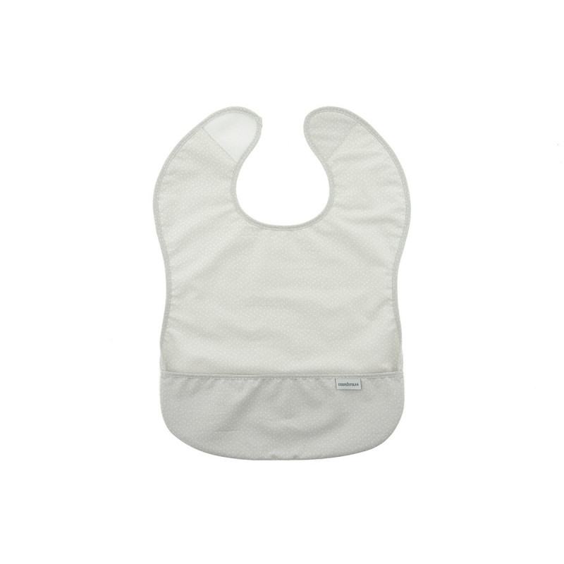 Babero Plastificado Cuadrado Sky Gris/Lluvia 28X36 Cm