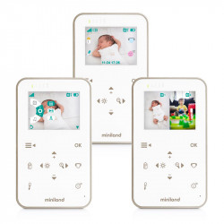 Monitor de bebê Miniland Digimonitor 2.4" Gold