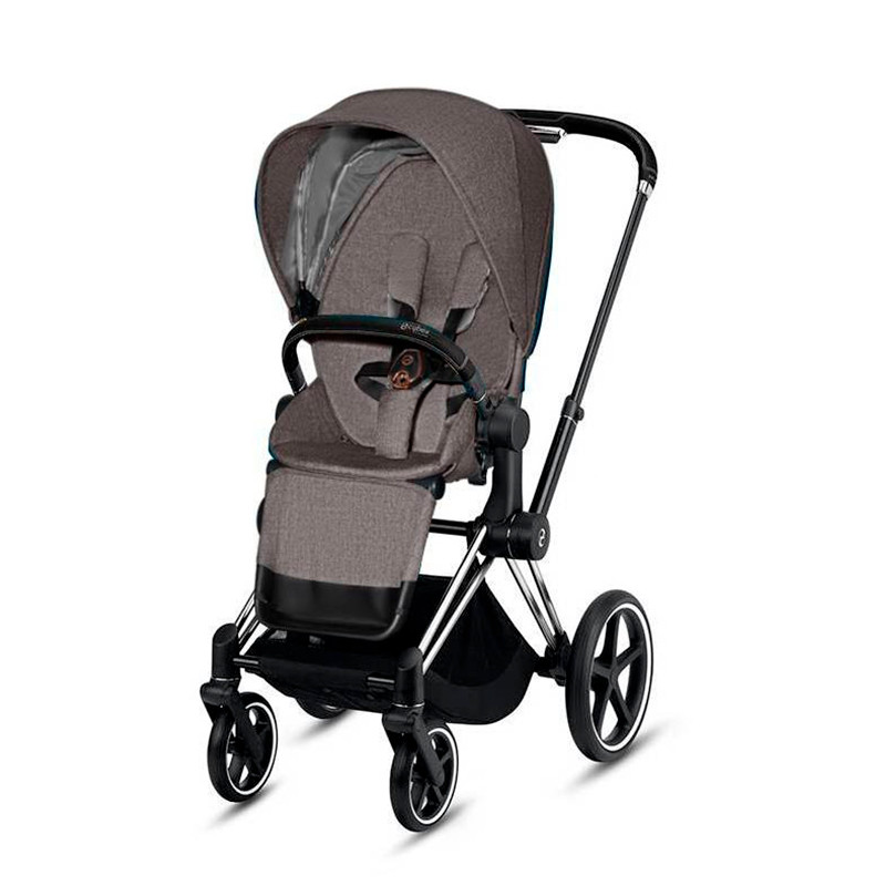 Silla de Paseo Cybex Priam manhattan grey plus chrome marron