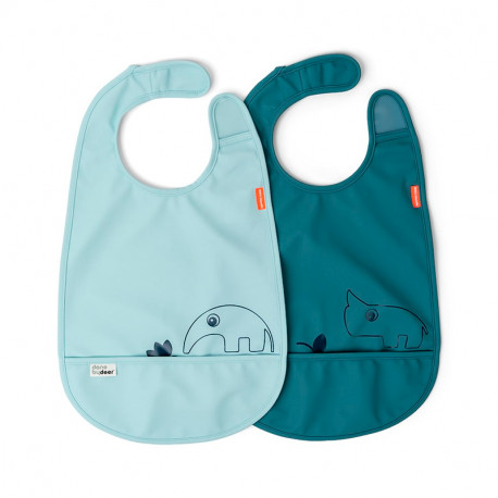 Babero de Velcro Done By Deer Friends 2 uds azul