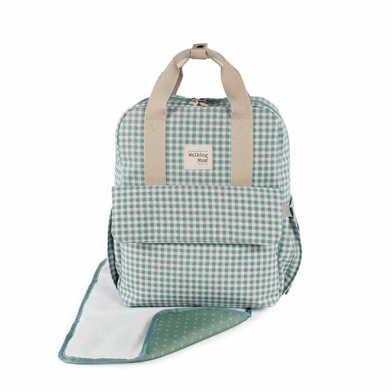 Mochila Maternal Walking Mum I Love Vichy rosa