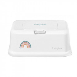 Rainbow Branco FUNKYBOX Lenços Dispensador