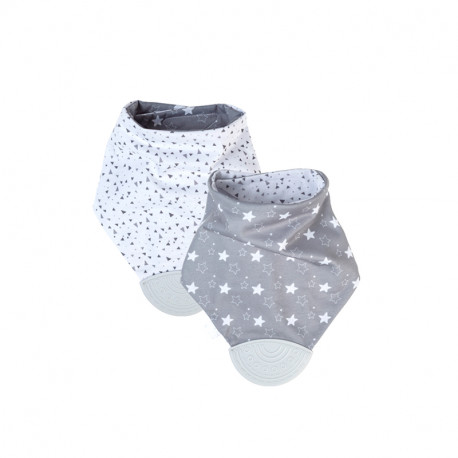 Bandana Reversible con Mordedor Saro gris