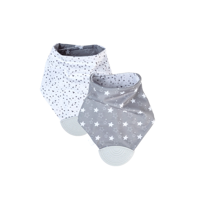 Bandana Reversible con Mordedor Saro gris