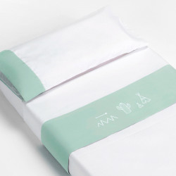 Juego de Sábanas 2 Piezas para Cuna Doco Sleeping de Cotinfant tipi verde