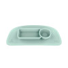 Plato con Bandeja de Silicona EZPZ by Stokke menta suave