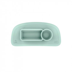 Plato con Bandeja de Silicona EZPZ by Stokke menta suave