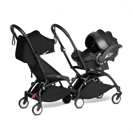 BABYZEN YOYO Cochecito Doble 6+ y Car Seat negro black