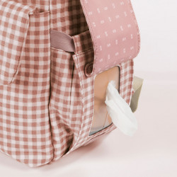Pink Walking Mum eu amo Vichy Mochila Materna