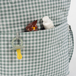 Mochila Maternal Walking Mum I Love Vichy verde