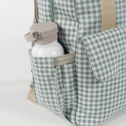 Mochila Maternal Walking Mum I Love Vichy verde