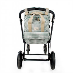 Mochila Maternal Walking Mum I Love Vichy verde