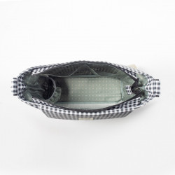 Bolsa Canastilla Walking Mum I Love Vichy negro