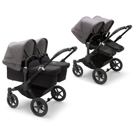Bugaboo Burro 5 Preto Preto Cinza Melange Cufflinks