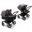 Bugaboo Burro 5 Preto Preto Cinza Melange Cufflinks