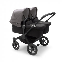 Bugaboo Burro 5 Preto Preto Cinza Melange Cufflinks