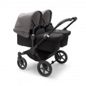 Bugaboo Burro 5 Preto Preto Cinza Melange Cufflinks