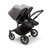 Bugaboo Burro 5 Preto Preto Cinza Melange Cufflinks