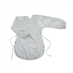 Babero Manga Larga XL de Silly Billyz gris