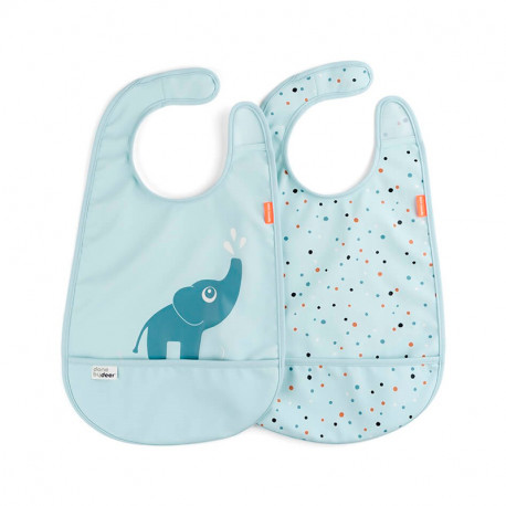 Elphee Azul DONE BY DEER Bib 2 pcs Elphee Azul DONE BY DEER Bib 2 pcs