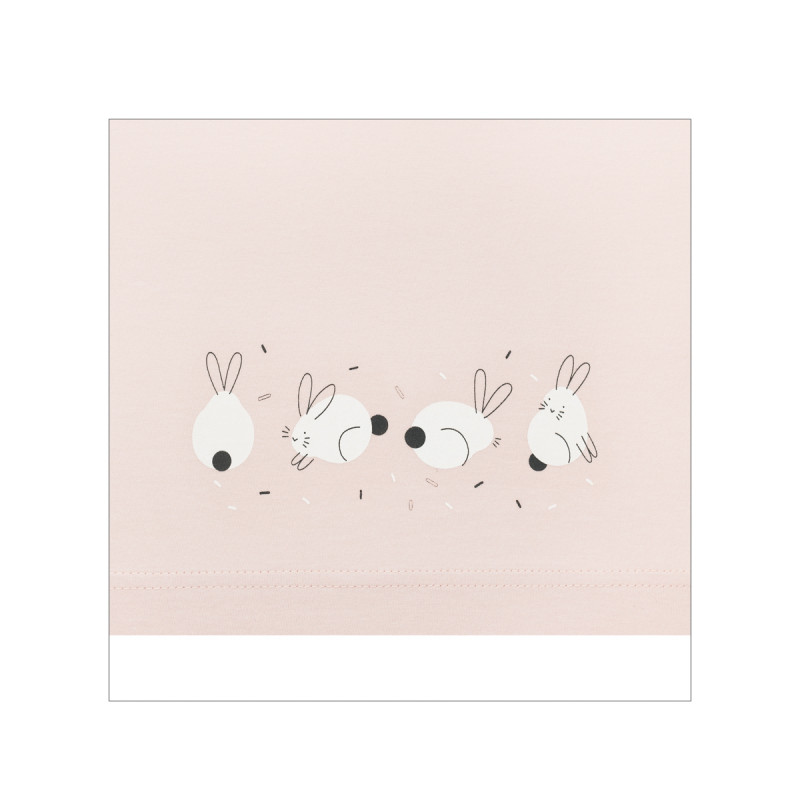 Folhas de 3 peças Sonpetit coelho 70/80 cm