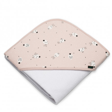 Capa de Baño Sonpetit Rabbit Blanco y Rosa