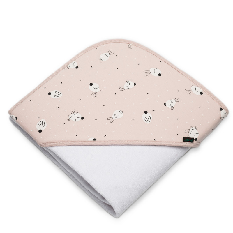 Capa de Baño Sonpetit Rabbit Blanco y Rosa