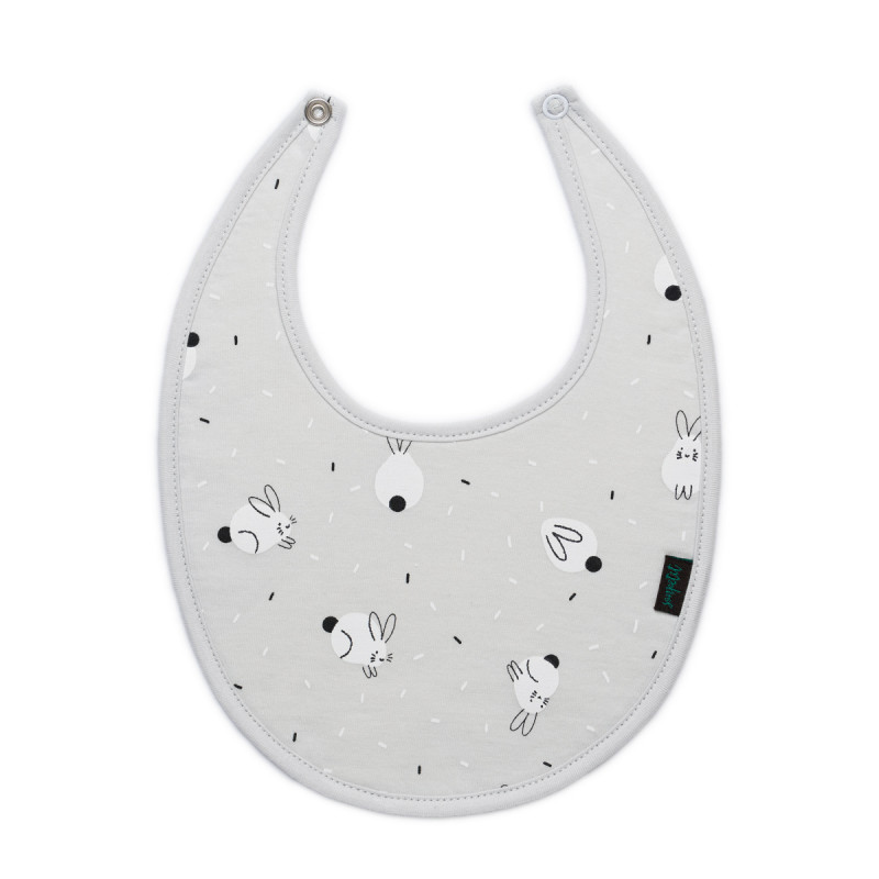 Branco & Cinza Sonpetit Bib Coelho