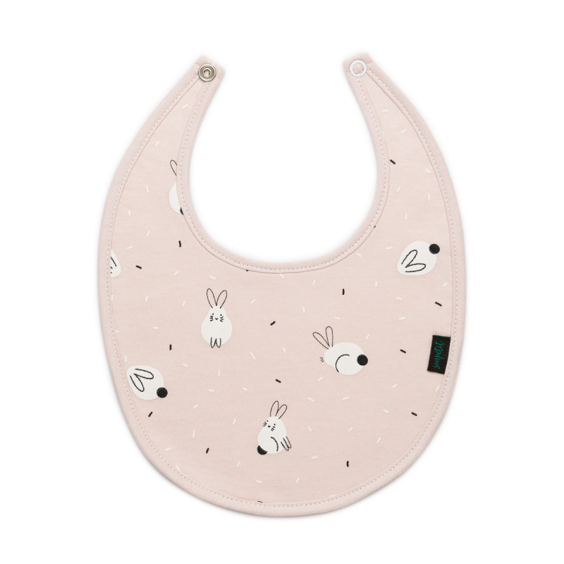 Branco & Rosa Sonpetit Coelho Bib