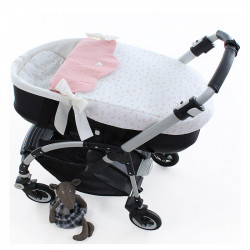 Berço Multi-Posicional Uzturre Regina Pó Pink Footmuff