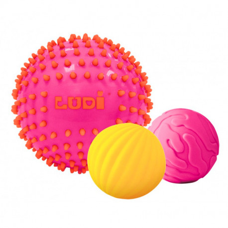 Pack 3 Pelotas Sensoriales Ludi