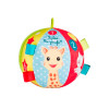 Sophie, a girafa aprendendo bola