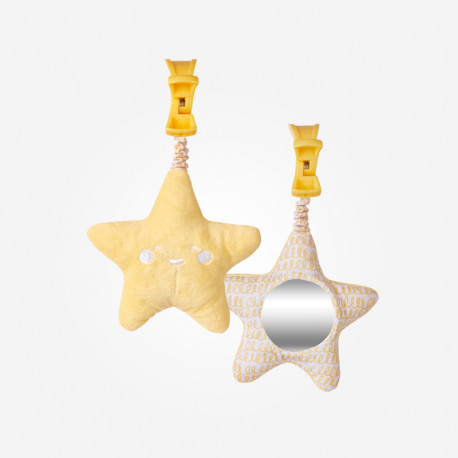 Chocalho com Luz e Melodia Saro Estrela Selvagem Amarela