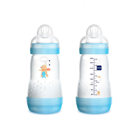 Mam Frasco Anti-Cólica 260 ml azul