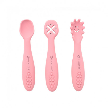 Cubiertos de Aprendizaje Olmitos rosa